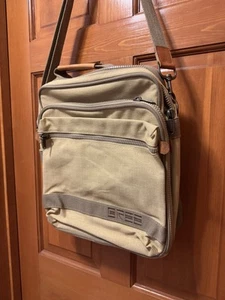 Vintage Bree Canvas Umhängetasche Messenger Bag 15x13 strapazierfähig erweiterbar - Bild 1 von 12
