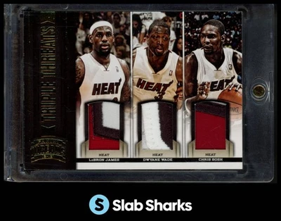 Parche Panini Threads 2012 Lebron James/Dwyane Wade/Chris Bosh triple amenaza/25 Foto 1 de 4