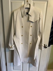 Burberry London Ladies Cream Short Raincoat UK Size 8 See Photos - Picture 1 of 8