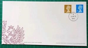 2010 SG U3065 U3066 2nd & 1st Security Machin Gummed No slits MRIL MA10 FDC - Picture 1 of 3