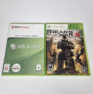 Microsoft Xbox 360 Gears of War 1 y 3 - Lote de 2 juegos Paquete - Imagen 1 de 5