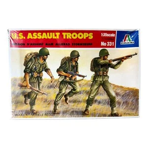 Italeri U.S. Assault Troops No 331 Scale 1:35 Model Figures NOS - Sealed - Picture 1 of 10