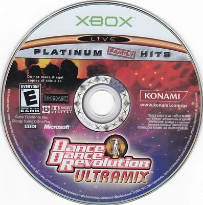 Dance Dance Revolution Ultramix - Platinum Family Hits (Xbox, 2005) *DISC ONLY* - Image 1 of 2