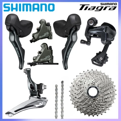 Shimano Tiagra 4700 ST-4720 BR-4770 2X10 Speed Road Hydraulic Groupset Cassette - Image 1 of 4