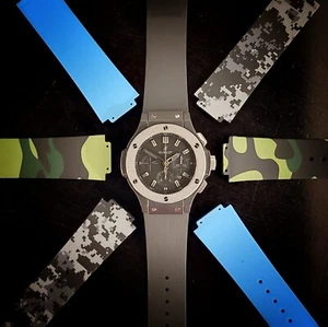 Neue ungetragene Horus Gummi Silikon Riemen für Hublot Big Bang 44 mm - Bild 1 von 31