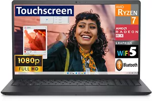 Dell Inspiron 15.6" Touchscreen Laptop FHD AMD Ryzen 7 7730U 16GB 512GB SSD W11H - Picture 1 of 5