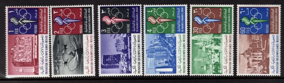 Jordan Scott 538-538e, MNH, Envío Gratis, Juegos Olímpicos de México, Juego de 6 Foto 1 de 1