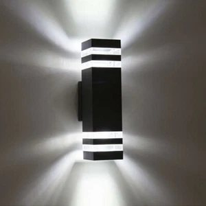 Dimmable/N LED Exterior Wall Sconce Up/Down Light Waterproof Garage Lamp Fixture - Picture 1 of 14
