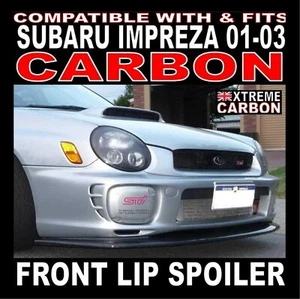 Alerón labial delantero estilo carbono STI ""Se adapta"" a Subaru Impreza Bugeye 01-03 - Imagen 1 de 15