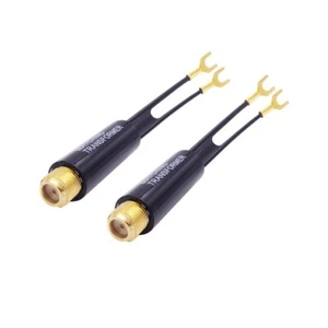 2 Pack Gold Plated 75 Ohm to 300 Ohm UHF/VHF/FM Matching Transformer Converter - Picture 1 of 6