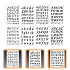 Alphabet & Number Drawing Stencils - 8Pcs Templates for Scrapbooking & More