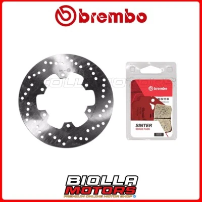 KIT PASTIGLIE + DISCO BREMBO DUCATI SPORTCLASSIC GT 1000 2012 POSTERIORE [SP - F Foto 1 de 4