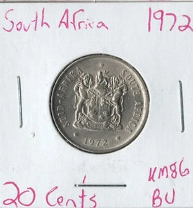 Coin South Africa 20 Cents 1972 KM86 - Picture 1 of 2