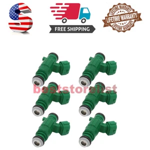 6X FUEL INJECTORS 35310-37150 FITS 2000-2010 HYUNDAI ACCENT KIA OPTIMA 2.5L 2.7L - Picture 1 of 9