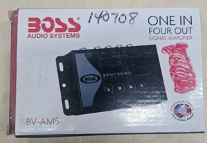 BOSS AUDIO BV-AM5 ONE IN FOUR OUT SIGNAL AMPLIFIER - Picture 1 of 4
