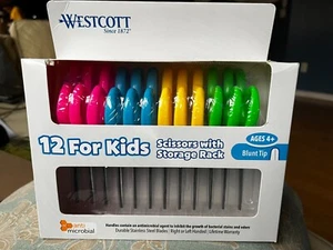 Westcott 12 pack scissors with storage rack - Picture 1 of 2