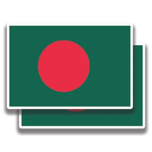 DECALCOMANIA BANDIERA BANGLADESH 2 Adesivi Bogo per Auto Paraurti Camion 4x4 2 per 1 - Foto 1 di 1