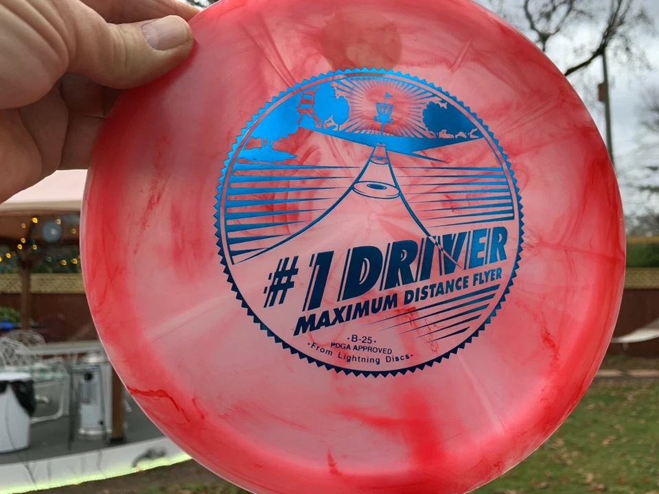 2016 Lightning #1 Driver PFN Swirl (Free Innova Pin) Disc Golf Floats 139G #829 - Image 1 of 4