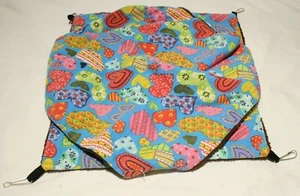 Small Animal Cage Hammock Hanging Plush Lined Double Layer Ferret Sugar Glider - Picture 1 of 4