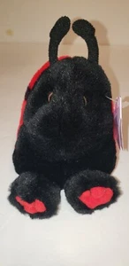 Vintage 1998 PUFFKINS PLUSH ANIMAL Dotty Ladybug With Tags - Picture 1 of 7