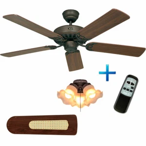 Ventilatore a soffitto con luce e controllo CasaFan 510313 CLASSIC ROYAL... - Foto 1 di 7