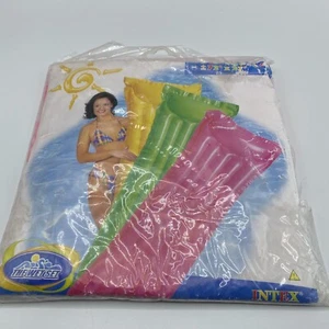 Intex The Wet Set aufblasbares Pool Floß Schwimmer 72"x27" pink 2002 Vintage 59703 - Bild 1 von 4