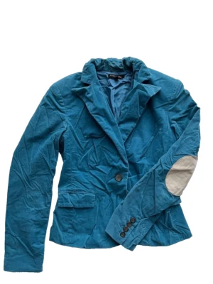 Kenneth Cole New York Corduroy Patch Blazer Jacket Blue ( 4 ) Foto 1 de 3