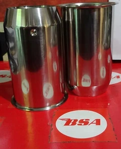 BSA A65 1969/70..TRIUMPH T100/120 68/70 GABEL ÖLDICHTHALTER,."EDELSTAHL""  - Bild 1 von 2