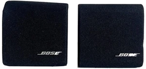 2 Bose  Single Cube Satellite Red Line Speakers Black - Picture 1 of 11