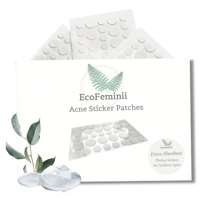 EcoFeminii Extra Absorbent Acne Sticker Patches - Healing for Spots & Pimples