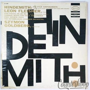 Hindemith-The Four Temperaments / Five Pieces / Funeral Music VG++1956 Epic Mono - Imagen 1 de 2