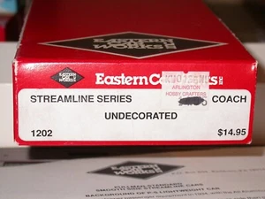 HO Eastern Car Works # 1202 Kit Streamline Series Passenger Coach Car Complete - Picture 1 of 3