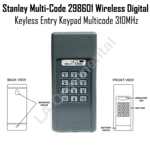 Stanley Multi-Code 298601 Wireless Digital Keyless Entry Keypad Multicode 310MHz - Picture 1 of 5