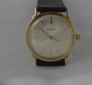 w357 14K HERREN ARMBANDUHR ZODIAC HANDAUFZUG VINTAGE - Bild 1 von 5