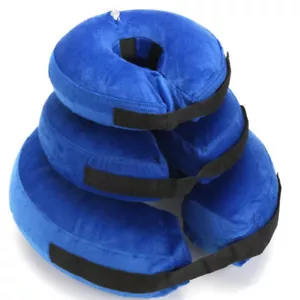 Dog Cat Inflatable Collar Soft E-Collar Pet Puppy Medical Protection Head Cone - Picture 1 of 12
