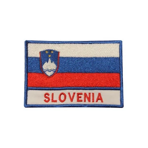 Slovenia Country Flag Patch Iron On Patch Sew On Badge Embroidered Patch - Picture 1 of 1