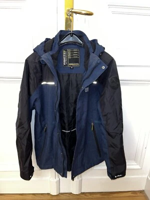 Winterjacke Jungen blau 164 Kapuze herausnehmbare Fleecejacke wasserdicht - Bild 1 von 4