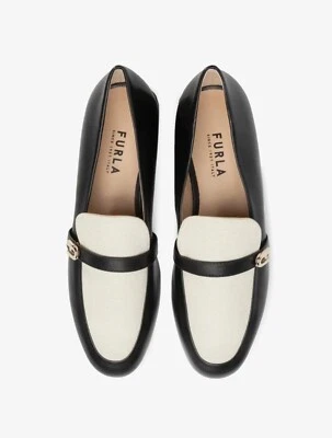Furla shoes loafers black 40EU 9US - Image 1 of 4