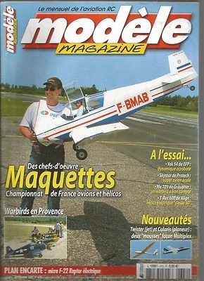 MODELE MAG N°672 PLAN : MICRO F-22 RAPTOR ELECTRIQUE / TWISTER ET CULARIS Foto 1 de 2
