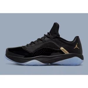 Nike Air Jordan 11 CMFT Low Black Metallic Gold Sneakers DO0613-007 Mens Sz 10.5 - Picture 1 of 10