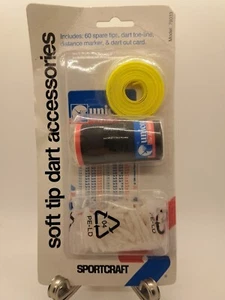 Sportcraft Soft Tip Dart Accessories 60 Spare Tips Dart Out Card Toe Line Pack - Picture 1 of 2