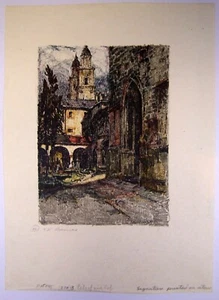 Pencil Signed TANNA KASIMIR-HOERNES Color Lithograph - NICE! - Picture 1 of 6