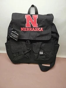 Zaino Nebraska Cornhuskers Carolina cucito nero cotone cerato tela nuovo con etichette - Foto 1 di 4
