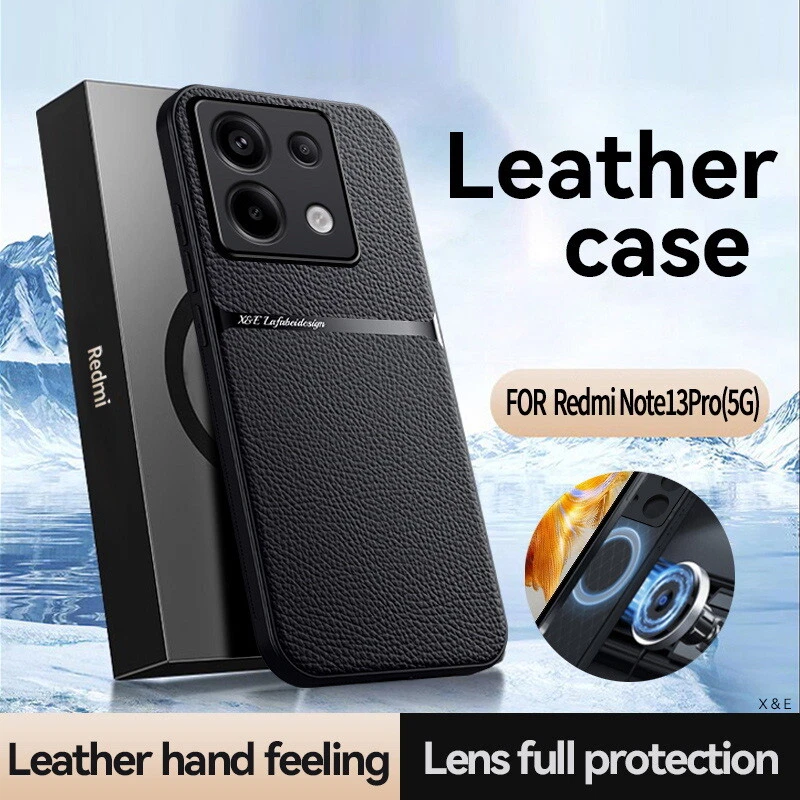 For Xiaomi Redmi Note 14 13 12 11 10 Pro Magnetic Case Shockproof Leather Cover