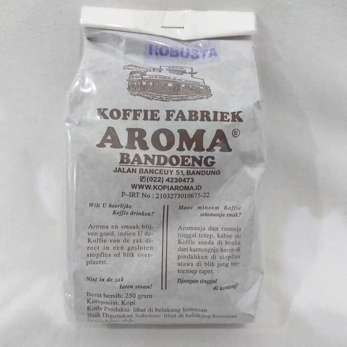 Kopi Aroma Robusta Molido 250g - Fuerte Sabor Legendario Bajo en Ácido Foto 1 de 4