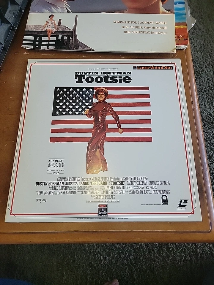Tootsie Laserdisc - 1982 - Dustin Hoffman Jessica Lange Teri Garr Foto 1 de 1
