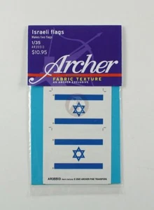 Archer 1/35 State of Israel / Israeli National Flag (2 flags) [Fabric] AR35513 - Picture 1 of 1
