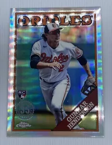 2023 Topps cromo (refractor, 1988 Redux) Gunnar Henderson novato #88CU-8 - Imagen 1 de 6