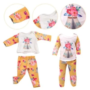 18" Doll Cute Clothes Pajamas Girl Toy Decoration Accessories Birthday Gift T9S2 - Picture 1 of 10