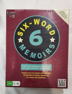 Six-Word Memoirs Game – University Games 2011 – Brand New Sealed - Image 1 of 4